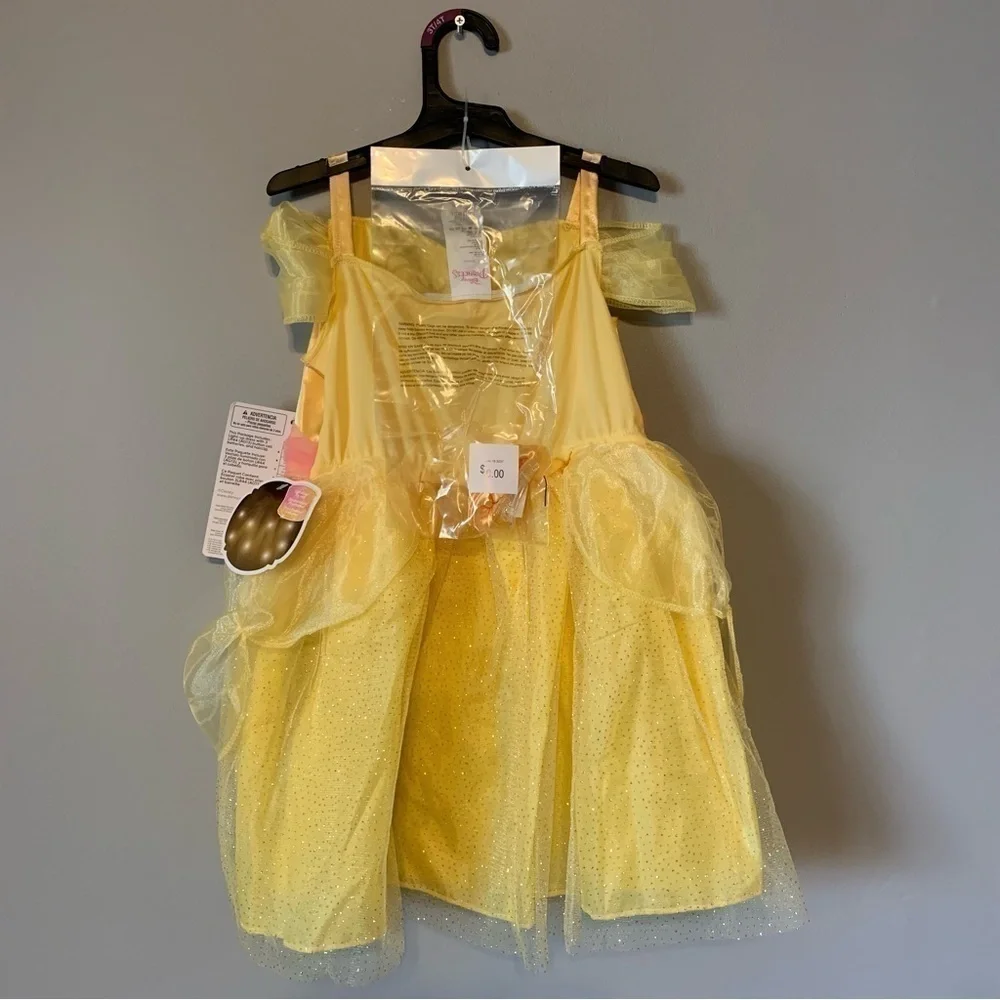 ❌❌NWT. DISNEY Princess Belle Deluxe Child Costume - Picture 5 of 5